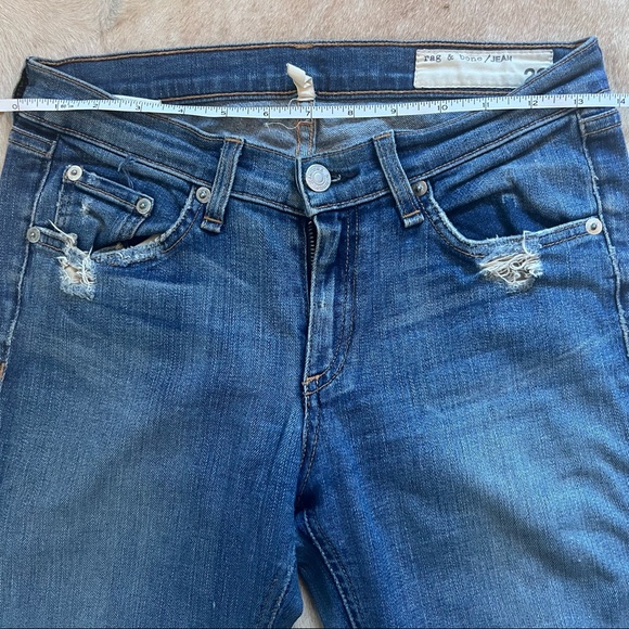 Ripped Rag & Bone Cropped Skinny Jeans - Picture 10 of 13